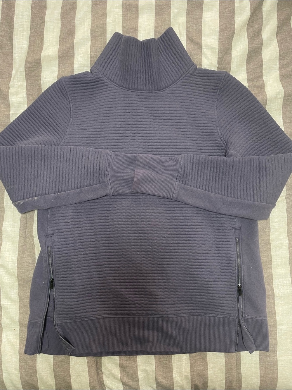 all in motion Women's Ribbed Mockneck Pullover - Deep Purple